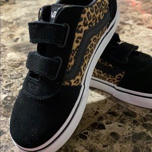 Cheetah print black vans
